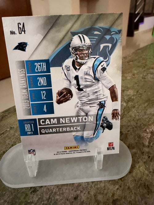 Cam Newton Panini Contenders 2014 Season Ticket