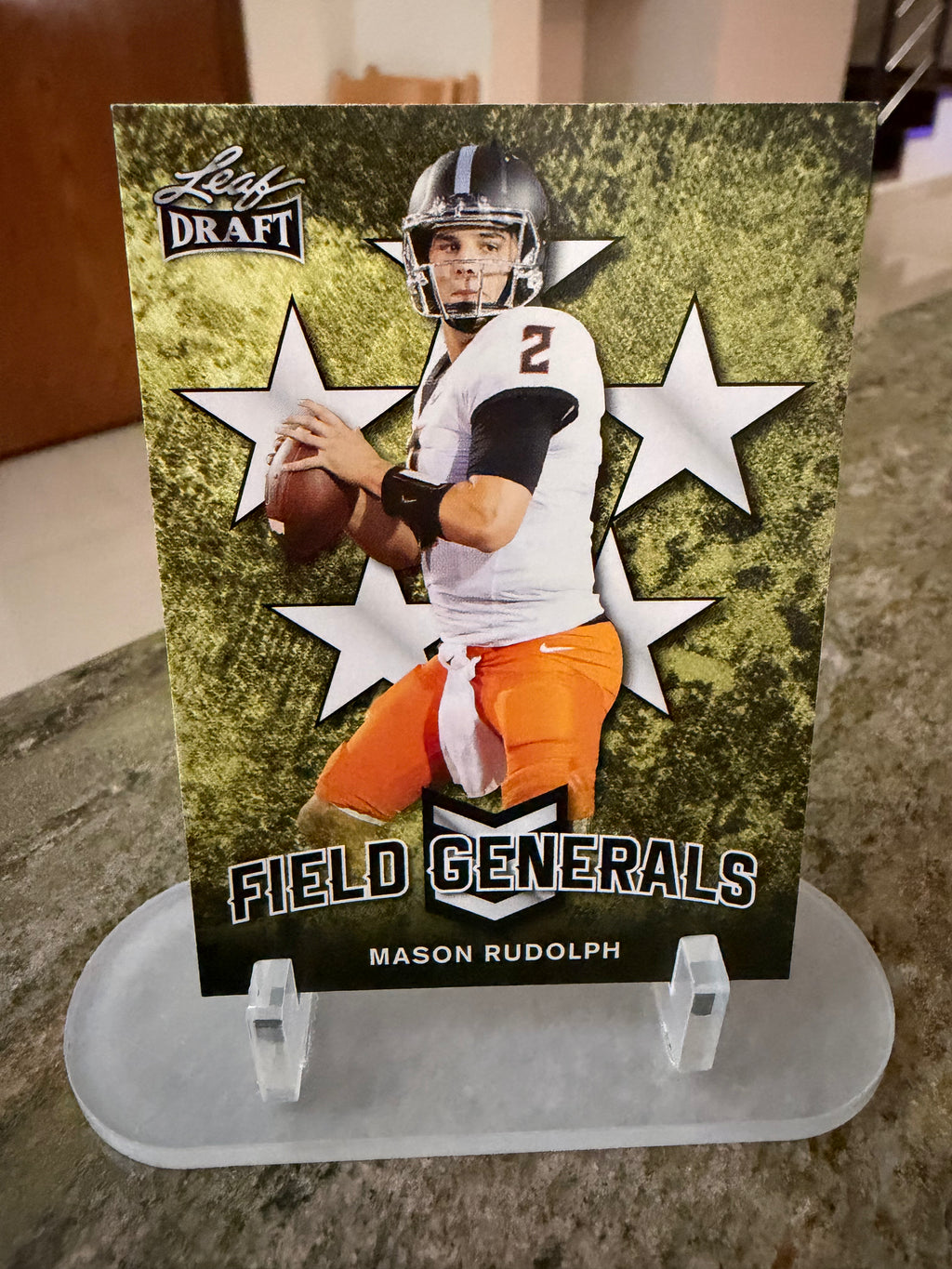 Mason Rudolph Field Generals Leaf Draft FG-07